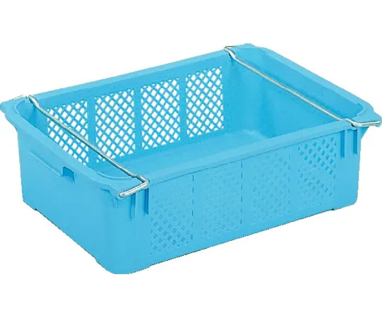 67-6649-05　Container A40-2 (PP) with Handle Light Blue　10440001BL502