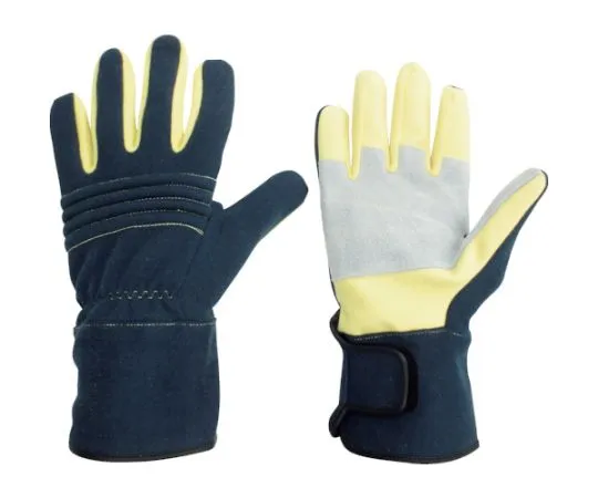 67-3142-01　Kevlar ® Cut Resistant Gloves (Pig Leather Reinforced Type) MK-FM-1 Navy M　CD4043019920