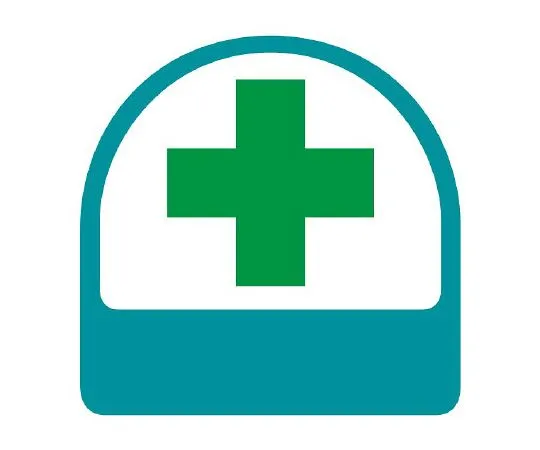 62-6110-32　Helmet Sticker Green Cross 1 Sheet (2 Sheets)　851-72