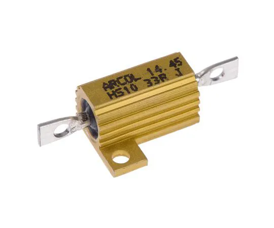 63-4891-90　Arcol HS10 Series Aluminium Ho***d Axial Wire Wound Panel Mount Resistor, 33Ω ±5% 10W　HS10 33R J