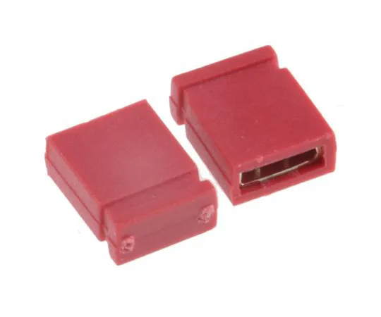 63-4746-12　RS Pro Shorting Link Female Straight Red Closed Top 2 Way 1 Row 2.54mm Pitch　251-8531