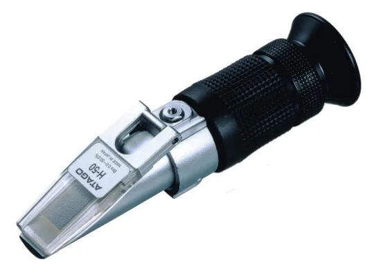 2-8463-01　On-Hand Refractometer Capable for Higher Temperature Brix0.0 - 50.0％　H-50