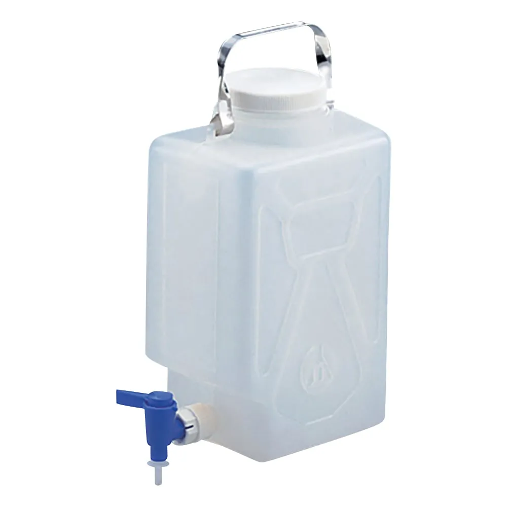 5-056-01　Nalgene Square Bottle with Stopcock 2321 2 Gallons/9L　2321-0020