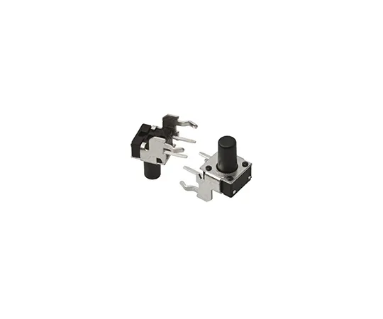 63-4815-58　Black Button Tactile Switch, Single Pole Single Throw (SPST) 50 mA @ 24 V dc 5.74mm　1-1825027-1