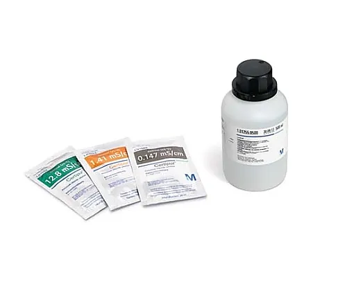 61-0290-16　Potassium Chloride Solution (Nominal 0.147 Ms/Cm) Reference Solution for Conductivity Measurement, Traceable for NIST And PTB (C=0.001mol/L) Certipur(R) 101557 500mL　1.01557.0500