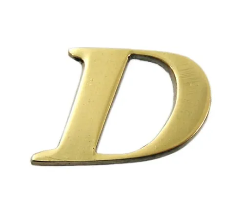 61-7430-54　Brass Gold Characters Large Characters D　QL20-D