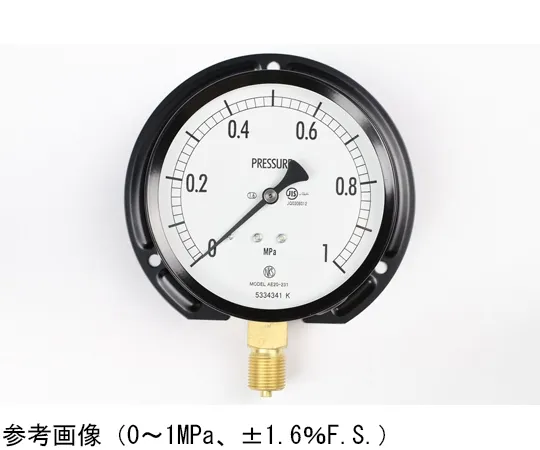65-4287-06　Normal Pressure Gauge (Φ100) Vertical B Frame 0.16 MPa　AE20-231