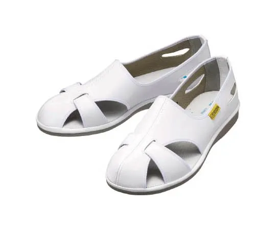 67-3126-07　Unisex Electrostatic Work Shoes/Sandals Elepas Cool N White 21.0 cm　EREPASSCOOLN-W-21.0