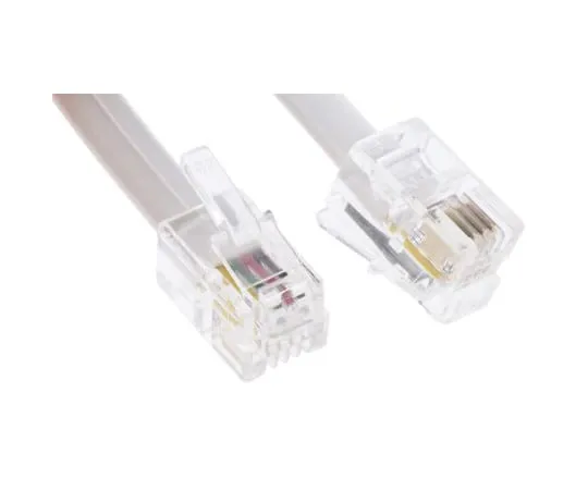 63-4746-78　Decelect Forgos White 1.5m Telephone Extension Cable Male RJ9 to Male RJ9　CP162446B