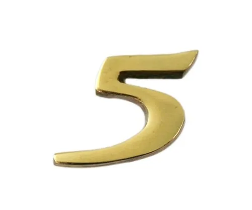 61-7430-42　Brass Gold Characters 5　QL20-5