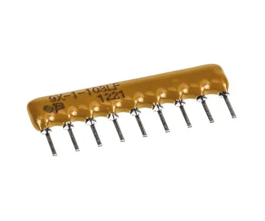 63-4705-34　Bourns Bussed Resistor Network 10kΩ ±2% 8 Resistors, 1.13W Total, SIP package 4600X Through Hole　4609X-101-103LF