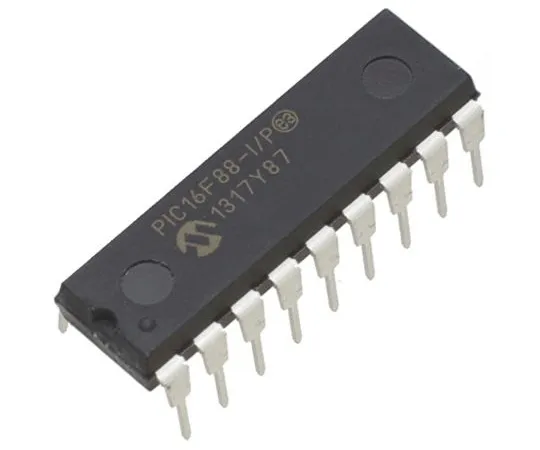 63-4895-79　Microchip PIC16F88-I/P, 8bit PIC Microcontroller, 20MHz, 7.168 kB, 256 B Flash, 18-Pin PDIP　PIC16F88-I/P