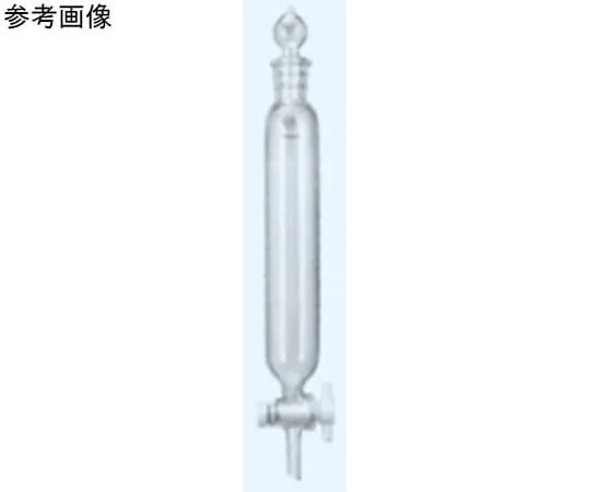 65-8680-07　Funnel Separatory (Cylindrical Type) (PTFE Cock) TS Sliding Part 15 10 mL　1003-15010