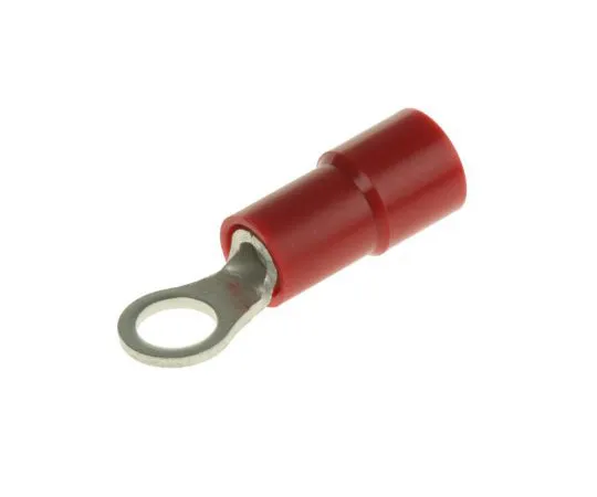 63-4891-13　RS PRO Insulated Crimp Ring Terminal, M3.5 Stud Size, 0.5mm² to 1.5mm² Wire Size, Red　613-9233