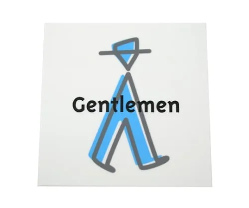 61-7436-45　Display Plates Gentlemen　AGS161-501