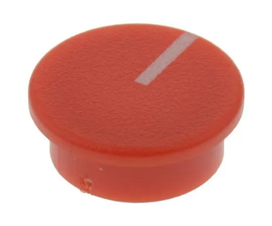 63-4803-46　RS Potentiometer Knob Cap, 19mm Knob Diameter, Red, 6.4mm Shaft, For Use With Potentiometer　465-9432