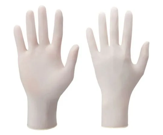 67-2307-60　Natural Rubber Disposable Gloves Nice Hand Clean Handmade Gloves Natural Rubber 100 ct L Size　NHKTTGNR-L100P