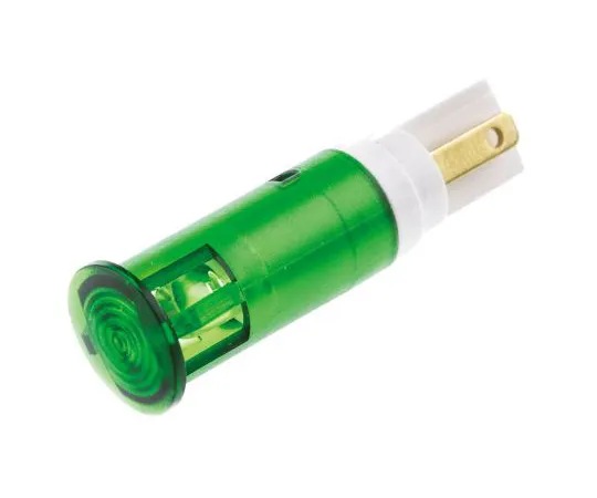 63-4775-02　Signal Construct Green Indicator, Tab Termination, 24 → 28 V, 10mm Mounting Hole Size　SKGH10724A