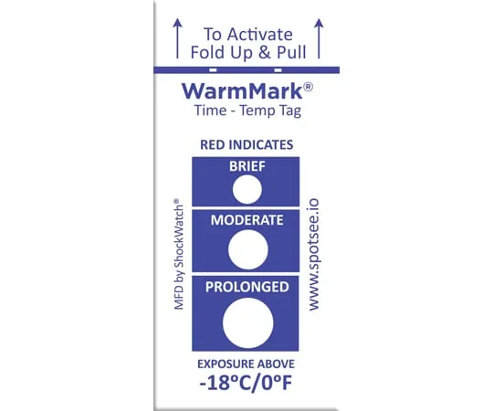 65-1845-30　SpotSee：Asc***ing Time-Temperature Indicator WM-18℃-10