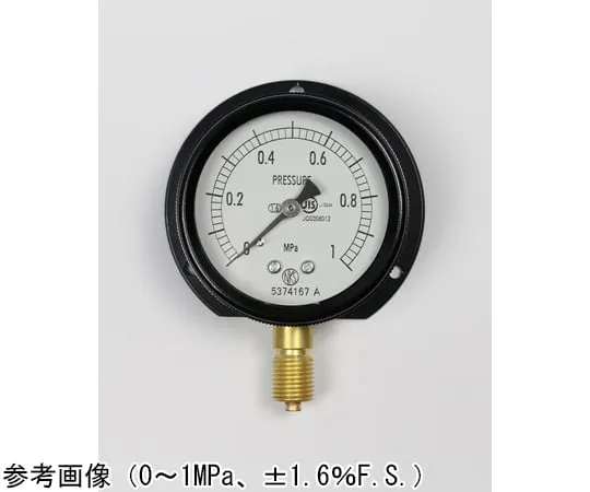 65-4293-39-20　Sealed Pressure Gauge (60Φ) Vertical B Frame 1 MPa with Inspection Certificate　BA10-221