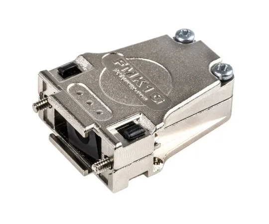 63-4754-37　FCT - A MOLEX COMPANY FMK Series Die Cast Zinc D-sub Connector Backshell, 9 Way, Strain Relief　FMK1G