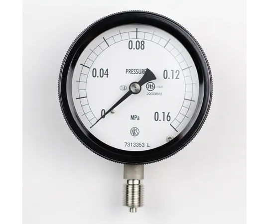 65-4296-36-20　Sealed Pressure Gauge (75Φ) Vertical A Frame with 0.16 MPa with Inspection Certificate　BC10-283