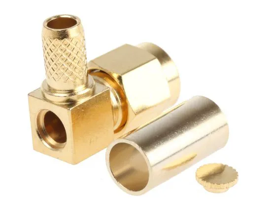 63-4874-15　RS PRO Right Angle 50Ω Cable Mount SMA Connector, Clamp Termination RG58A　546-3232
