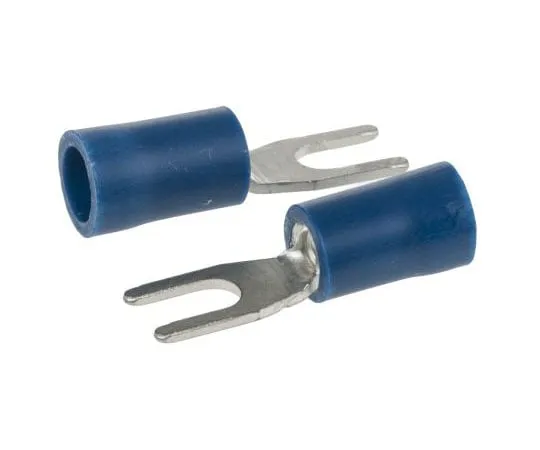 63-4727-26　RS PRO Insulated Crimp Spade Connector, 1.5mm² to 2.5mm², 16AWG to 14AWG, 3.2mm Stud Size Vinyl, Blue　208-2521