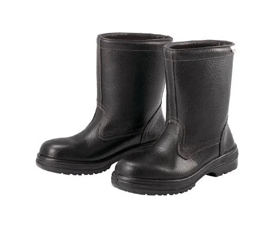 67-3125-51　JIS Certified Rubber Tech Rubber Sole Electrostatic Safety Shoes Half Boots Electrostatic Black 23.5 cm　RT940S-23.5