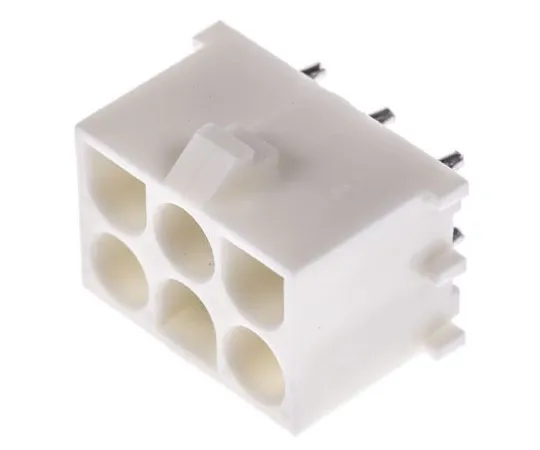 63-4683-52　TE Connectivity Universal MATE-N-LOK, 6 Way, Straight PCB Header　350711-1