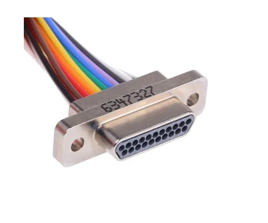 63-4903-43　21w metal shell micro D plug,w/lead　MWDM2L-21P-6E5-18