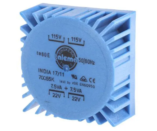 63-4735-91　2 Output Toroidal Transformer, 15VA, 2 x 22V ac　70055K