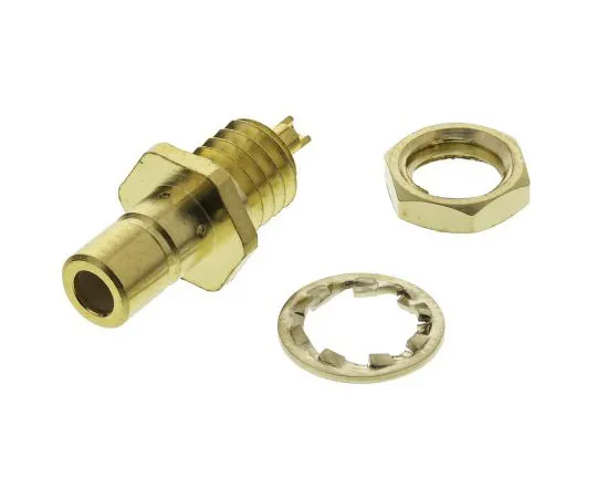 63-4874-23　RS Panel Mount Subminiature SMB Connector, 50Ω Impedance, Solder Termination, RG174 A/U cable type　546-3383