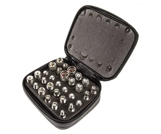 63-4873-98　RS RF Connector Kit RF Coaxial Inter Series Adapter Kit 30 RF Coaxial Adapters for Interconnecting BNC, UHF, Mini UHF,　546-2920