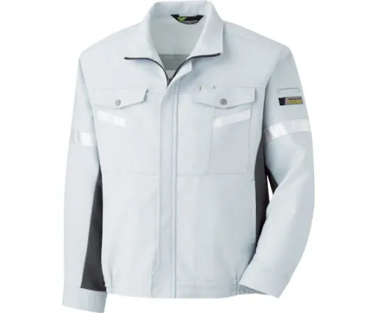 67-3131-39　Autumn/Winter Work Wear Antistatic Reflective Material Blouson VE541 Top Silver Gray x Charcoal S　VE541-UE-S