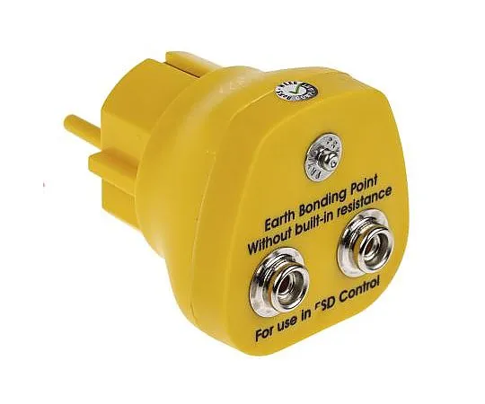 63-4753-37　RS PRO ESD Earth Bonding Plug With 10mm Stud x 2 4mm Socket　287-7559