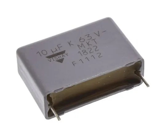 63-4705-20　Vishay 10μF Polyester Capacitor PET 40 V ac, 63 V dc ±10% MKT 1822 Series Through Hole　MKT 1822 610-065
