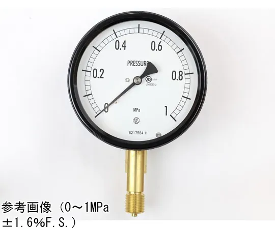 65-4302-35　Sealed Pressure Gauge (100Φ) Vertical A Frame 0.05 MPa　BE12-131