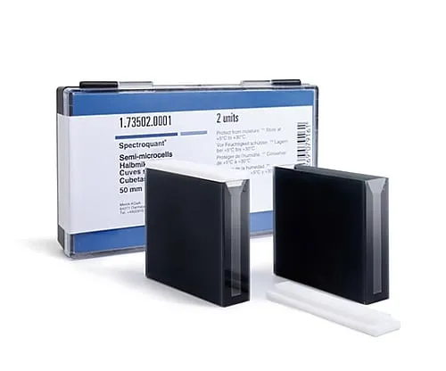 61-0322-51　Spectroquant(R) Semi-Micro Cell 50 mm 173502 2Units　1.73502.0001