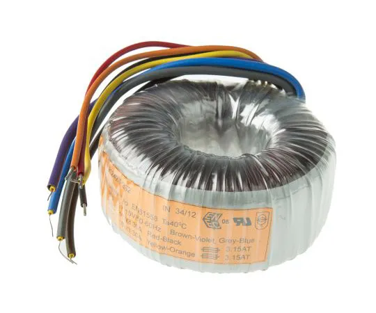 63-4747-74　2 Output Toroidal Transformer, 120VA, 2 x 18V ac　91955-P2S2