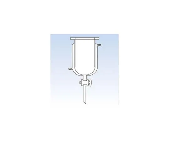 65-6822-65　Separable Flask with Jacket (with Bottom Opening PTFE Cock) 500 mL　1628-01