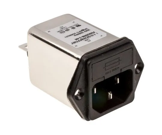 63-4798-86　Male IEC/EN 60939 IEC Filter Panel Mount 5 x 20mm,Faston,Rated At 2A,250 V ac Operating Frequency 0 → 400Hz　FN9260B-2-06