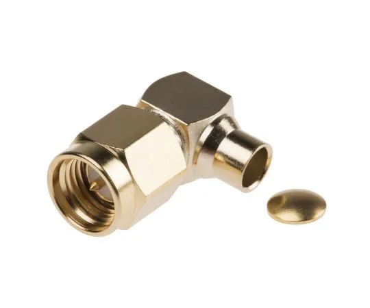 63-4874-04　RS Right Angle 50Ω Cable Mount SMA Connector, Solder Termination RG402　546-3096