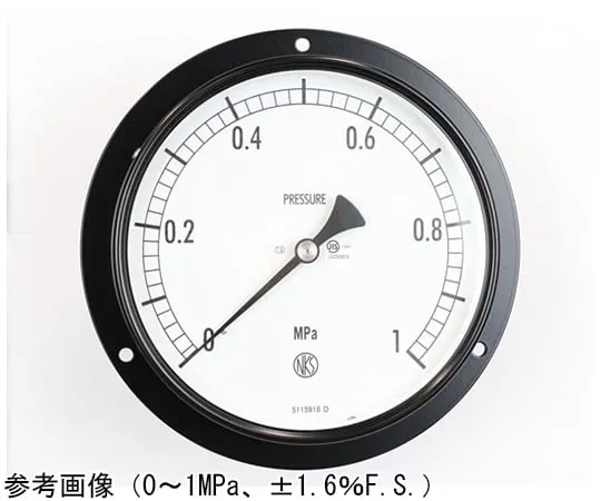 65-4291-65-20　Normal Pressure Gauge (Φ150) Embedded D Frame (Mounting Hole) with 0.05 MPa Inspection Certificate　AG15-233