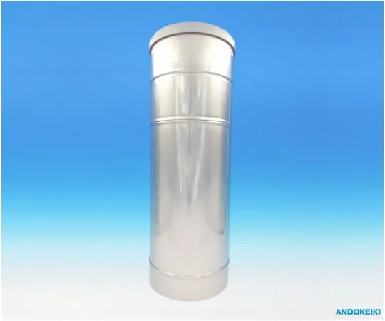 64-5230-04　Stainless Steel Rain Gauge (Water Storage Type) with Rain measuring glass and storage bottle　5-38SW