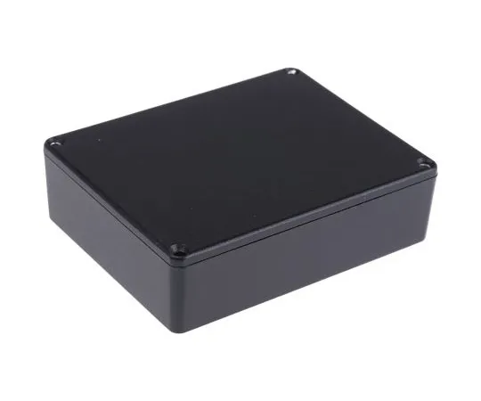 63-4858-93　Hammond 1590, Die Cast Aluminium Enclosure, IP54, Shielded, 118.5 x 93.5 x 30mm　1590BBBK