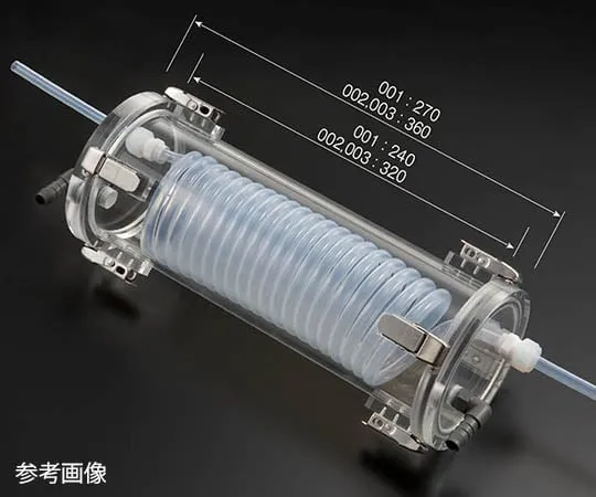 63-4155-09　Cooling Device (PFA Coil Tubing φ6 Specification) φ 80 x 340 L　NR0116-001