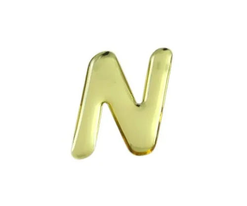61-7427-06　Gold Metal Characters N 35mm x 1mm　GM35-N