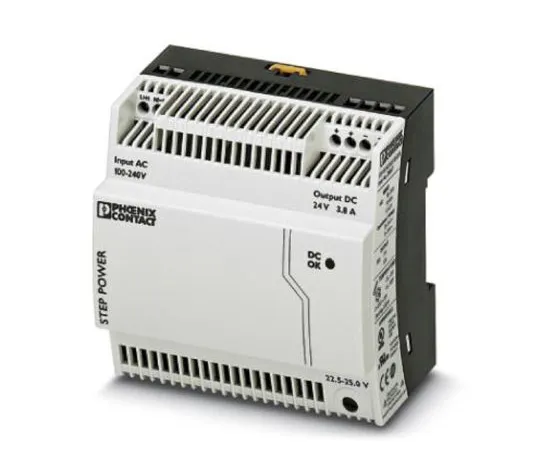 63-4927-52　Phoenix Contact, STEP-PS/ 1AC/24DC/3.8/C2LPS PSU, 24V dc Output Voltage, 3.8A output current　2868677