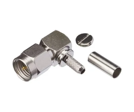 63-4925-96　Yuetsu Right Angle Cable Mount SMA Connector, Crimp Termination　089-K604A